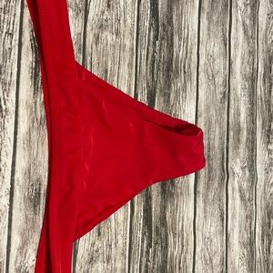 Red swim bottoms
